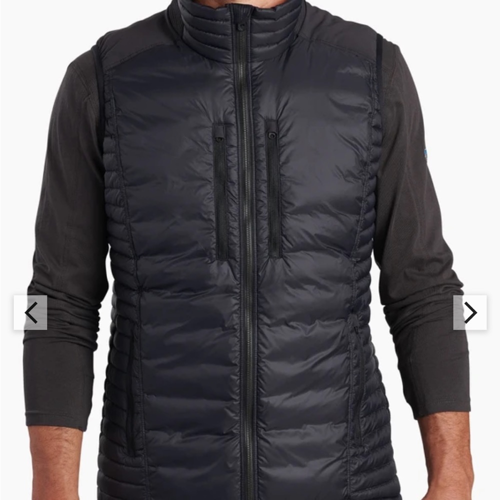 Kuhl Blue Quilted Vest Lightweight Insulation